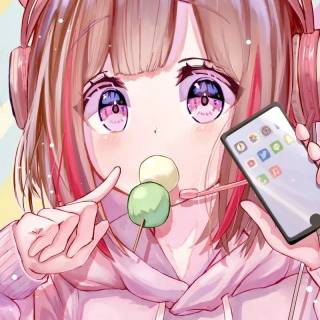 iPhone pink anime wallpaper