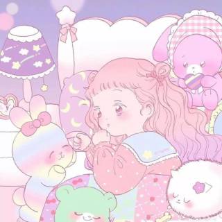 iPhone pink anime wallpaper