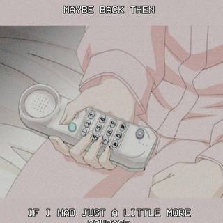 iPhone pink anime wallpaper