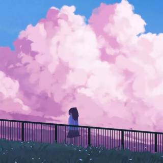 iPhone pink anime wallpaper