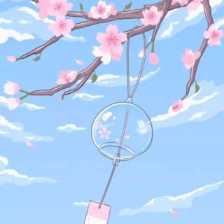 iPhone pink anime wallpaper