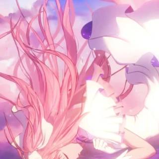 iPhone pink anime wallpaper