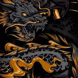 Samurai vs dragon wallpaper
