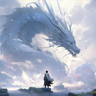 Samurai vs dragon wallpaper