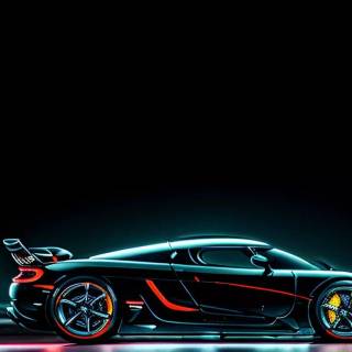 Black Koenigsegg wallpaper