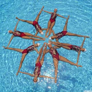 Synchronized swimming wallpaper