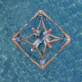 Synchronized swimming wallpaper