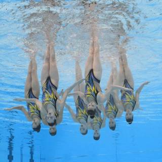 Synchronized swimming wallpaper