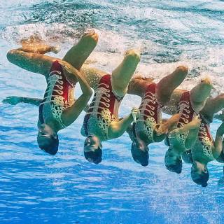 Synchronized swimming wallpaper