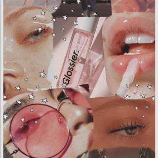 Skincare collage wallpaper