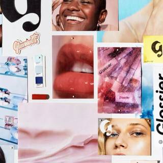 Skincare collage wallpaper