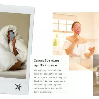 Skincare collage wallpaper