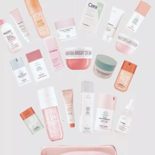 Skincare collage wallpaper