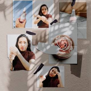 Skincare collage wallpaper