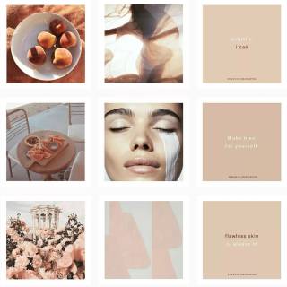 Skincare collage wallpaper