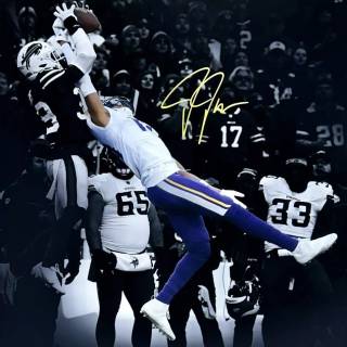 Justin Jefferson one hand catch wallpaper