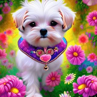 Maltese puppy wallpaper
