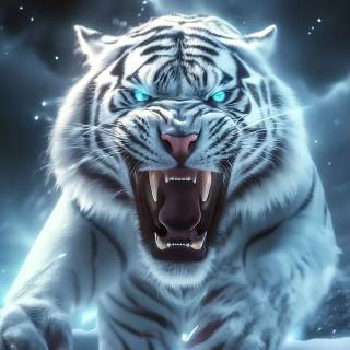 Lightning tiger wallpaper