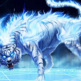 Lightning tiger wallpaper