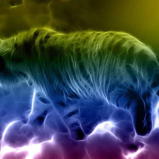 Lightning tiger wallpaper