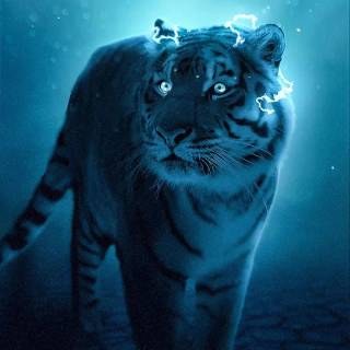 Lightning tiger wallpaper