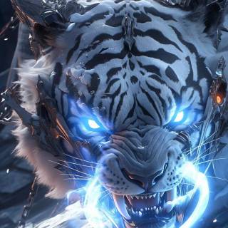 Lightning tiger wallpaper