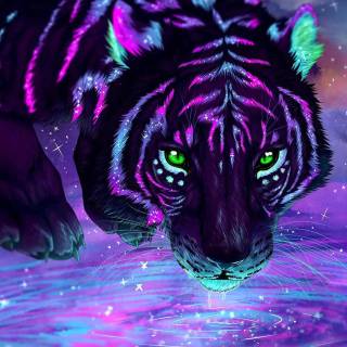 Lightning tiger wallpaper