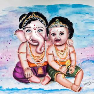 Murugan and Vinayagar wallpaper