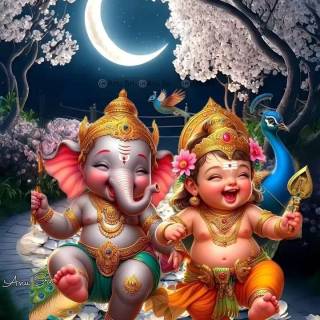 Murugan and Vinayagar wallpaper