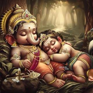 Murugan and Vinayagar wallpaper