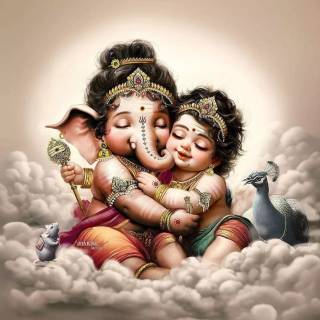 Murugan and Vinayagar wallpaper