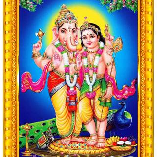 Murugan and Vinayagar wallpaper