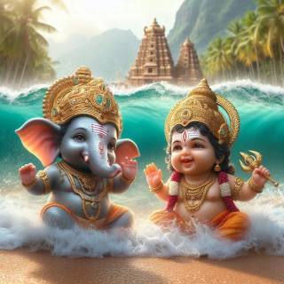 Murugan and Vinayagar wallpaper