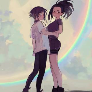 Momo x Jirou wallpaper