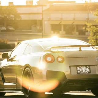 Yellow Nissan GTR wallpaper