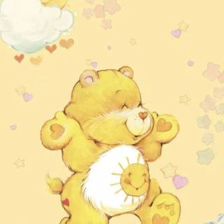 Yellow bear wallpaper