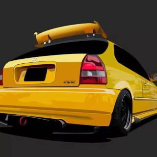 Honda Civic 1997 wallpaper