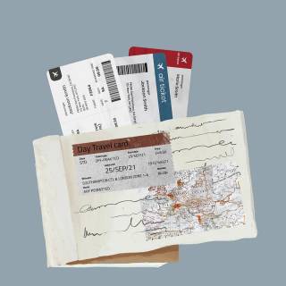 Flight ticket wallpaper