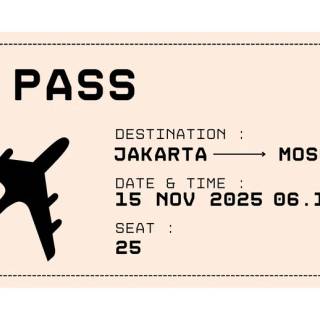Flight ticket wallpaper