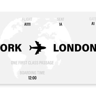 Flight ticket wallpaper