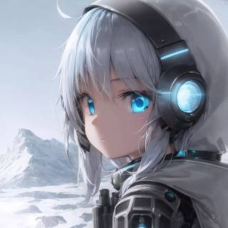 Pastel blue anime wallpaper