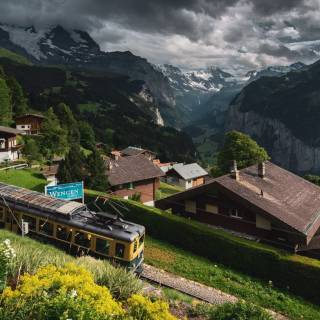 Switzerland train wallpaper