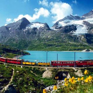 Switzerland train wallpaper