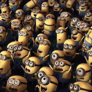 Minions playing wallpaper