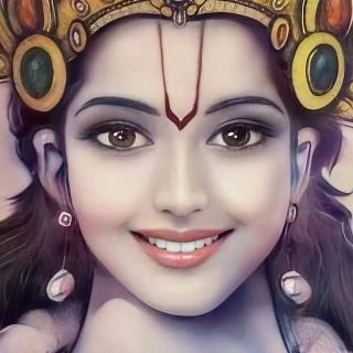 Krishna smile wallpaper