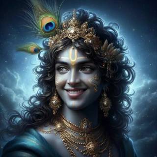 Krishna smile wallpaper