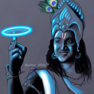 Krishna smile wallpaper