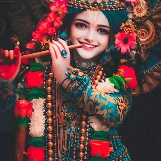 Krishna smile wallpaper