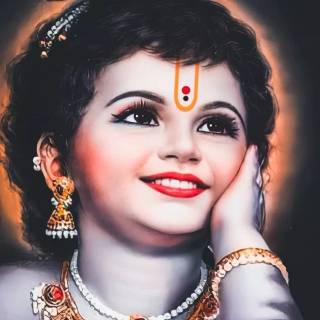Krishna smile wallpaper