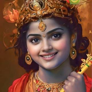 Krishna smile wallpaper